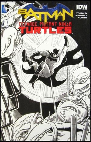[Batman / Teenage Mutant Ninja Turtles 1 (1st printing, variant Newbury Comics exclusive B&W cover - Mike Allred)]