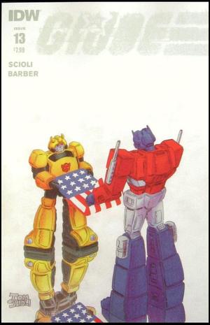 [Transformers Vs. G.I. Joe #13 (regular cover - Tom Scioli)]