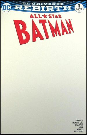[All-Star Batman 1 (variant blank cover)]