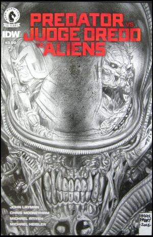 [Predator vs. Judge Dredd vs. Aliens #2 (variant sketch cover)]