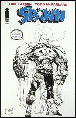 [Spawn #266 (variant B&W cover - Spawn / Savage Dragon mashup)]