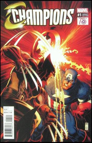 [Champions (series 4) No. 1 (1st printing, variant Captain America 75th Anniversary cover - Art Adams)]