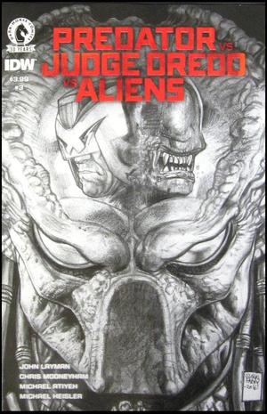[Predator vs. Judge Dredd vs. Aliens #3 (variant sketch cover)]
