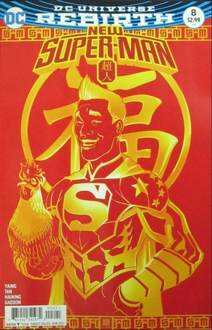 [New Super-Man 8 (variant cover - Bernard Chang)]