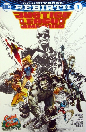 [Justice League of America (series 5) 1 (variant Coast to Coast Comic Con cover - Ivan Reis)]
