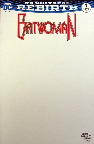 [Batwoman (series 2) 1 (variant blank cover)]