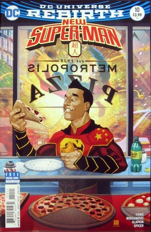 [New Super-Man 10 (variant cover - Bernard Chang)]