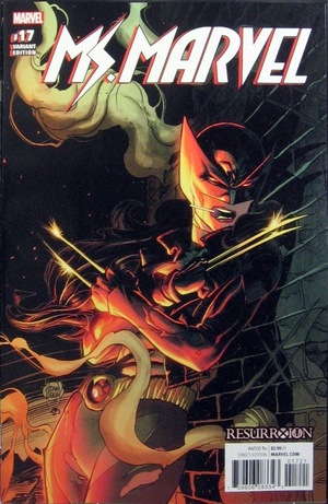 [Ms. Marvel (series 4) No. 17 (variant Resurrxion cover - Adam Kubert)]
