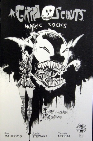 [Grrl Scouts - Magic Socks #1 (1st printing, variant Spawn B&W cover - Jim Mahfood)]