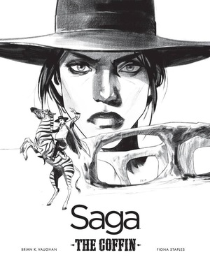 [Saga #43 print (b&w)]