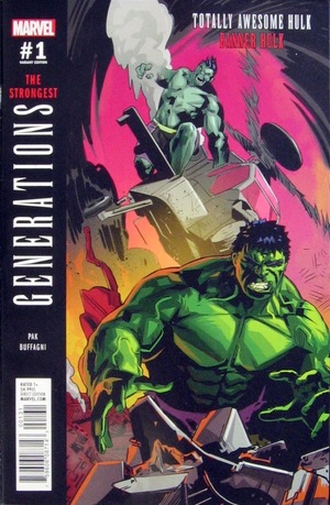 [Generations - Banner Hulk & The Totally Awesome Hulk 1 (1st printing, variant cover - Matteo Buffagni)]