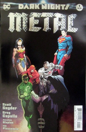 [Dark Nights - Metal 1 (1st printing, standard cover - Greg Capullo foil logo)]