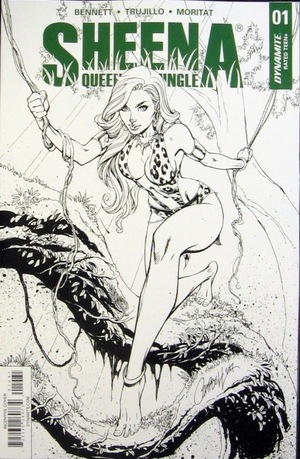 [Sheena (series 4) #1 (Cover H - J. Scott Campbell B&W Retailer Incentive)]