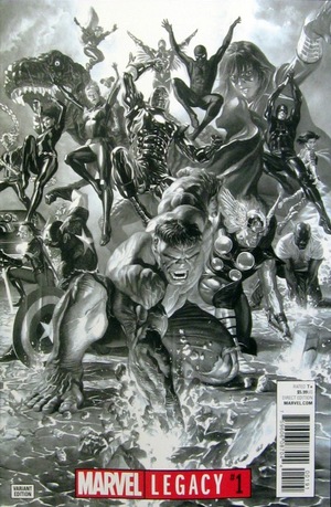 [Marvel Legacy No. 1 (variant cover - Alex Ross B&W)]