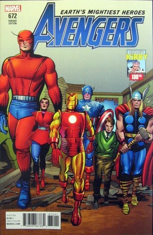 [Avengers (series 6) No. 672 (1st printing, variant Kirby 100th cover - Jack Kirby)]