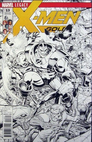 [X-Men Gold (series 2) No. 13 (1st printing, variant cover - Arthur Adams B&W connecting)]