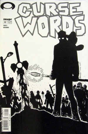 [Curse Words #9 (Variant Ryan Browne Walking Dead #6 Tribute B&W cover)]
