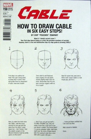 [Cable (series 3) No. 150 (1st printing, variant How to Draw cover - Chip Zdarsky)]