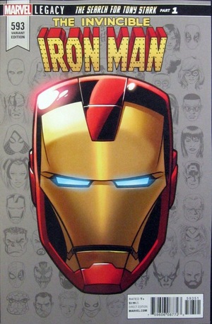 [Invincible Iron Man (series 3) No. 593 (1st printing, variant headshot cover - Mike McKone)]