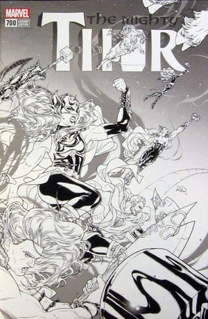[Mighty Thor (series 2) No. 700 (1st printing, variant B&W cover - Russell Dauterman wraparound)]
