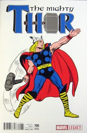 [Mighty Thor (series 2) No. 700 (1st printing, variant 1965 T-shirt cover - Jack Kirby)]
