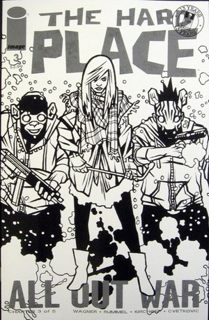 [Hard Place #3 (Cover E - Nic Rummel Walking Dead #116 Tribute B&W variant)]