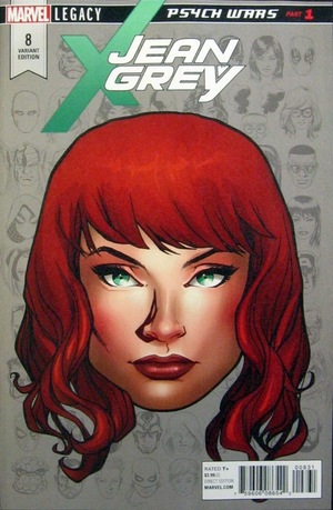 [Jean Grey No. 8 (variant headshot cover - Mike McKone)]