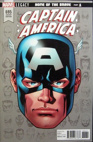 [Captain America (series 8) No. 695 (1st printing, variant headshot cover - Mike McKone)]