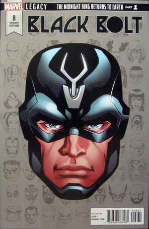 [Black Bolt No. 8 (variant headshot cover - Mike McKone)]