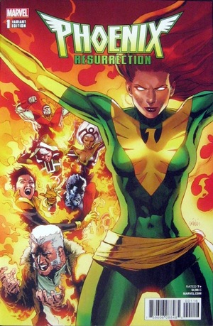 [Phoenix Resurrection - The Return of Jean Grey No. 1 (1st printing, variant cover - Leinil Francis Yu, Green Costume)]