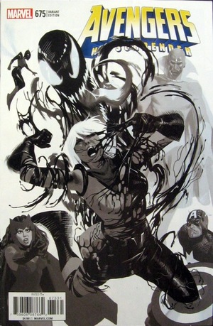 [Avengers (series 6) No. 675 (1st printing, variant B&W cover - Daniel Acuna)]