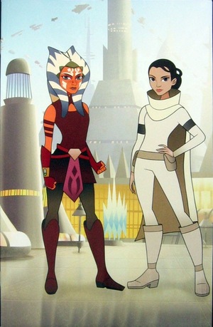 [Star Wars: Forces of Destiny #4: Ahsoka & Padme (Retailer Incentive Cover - Animation Art Wraparound)]