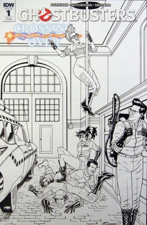 [Ghostbusters - Crossing Over #1 (Retailer Incentive Cover A - Joe Quinones B&W)]