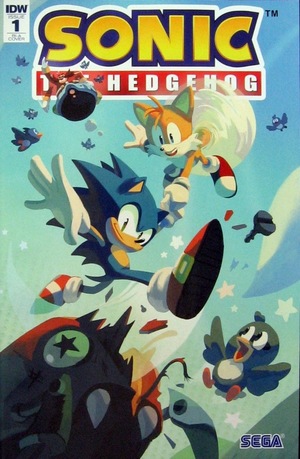 [Sonic the Hedgehog (series 2) #1 (1st printing, Retailer Incentive Cover A - Nathalie Fourdraine)]