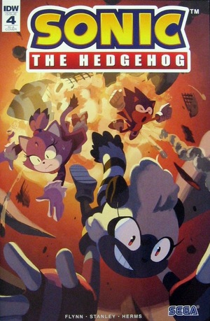 [Sonic the Hedgehog (series 2) #4 (1st printing, Retailer Incentive Cover A - Nathalie Fourdraine)]