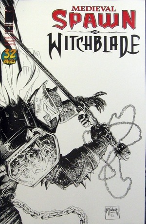 [Medieval Spawn / Witchblade (series 2) #1 (variant cover - Todd McFarlane B&W)]