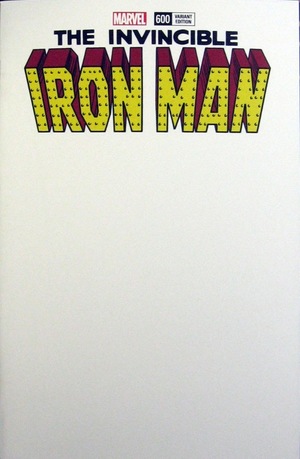 [Invincible Iron Man (series 3) No. 600 (variant blank cover)]