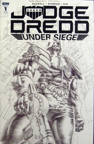 [Judge Dredd - Under Siege #1 (Retailer Incentive Cover B - Alan Quah B&W)]