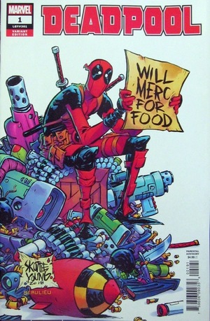 [Deadpool (series 6) No. 1 (1st printing, variant "Will Merc for Food" cover - Skottie Young)]