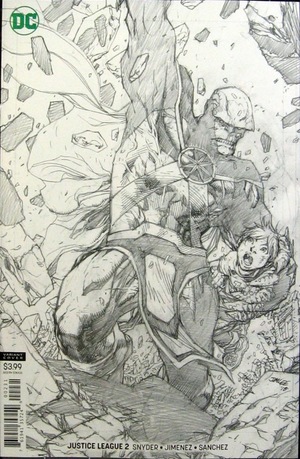 [Justice League (series 4) 2 (1st printing, variant pencils only cover - Jim Lee)]