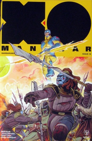 [X-O Manowar (series 4) #16 (Variant Interlocking Cover - Veronica Fish)]