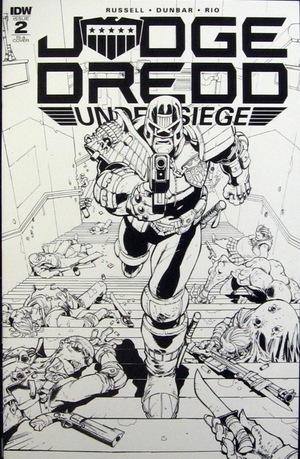 [Judge Dredd - Under Siege #2 (Retailer Incentive Cover A - Max Dunbar B&W)]