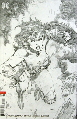[Justice League (series 4) 4 (variant pencils only cover - Jim Lee)]
