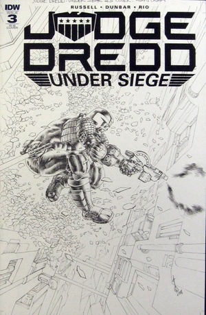 [Judge Dredd - Under Siege #3 (Retailer Incentive Cover B - Alan Quah B&W)]
