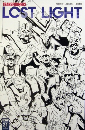 [Transformers: Lost Light #21 (Retailer Incentive Cover - Jack Lawrence B&W)]