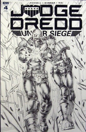 [Judge Dredd - Under Siege #4 (Retailer Incentive Cover B - Alan Quah B&W)]
