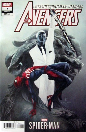 [Avengers (series 7) No. 7 (1st printing, variant Spider-Man videogame cover - Eve Ventrue)]