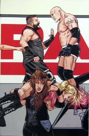 [WWE #22 (variant Raw 25th Anniversary connecting cover - Brent Schoonover)]