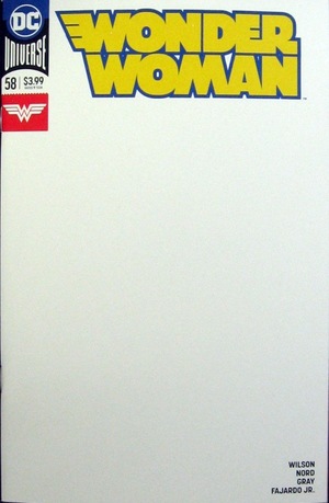 [Wonder Woman (series 5) 58 (variant blank cover)]