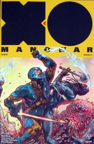 [X-O Manowar (series 4) #21 (Variant Interlocking Cover - Renato Guedes)]